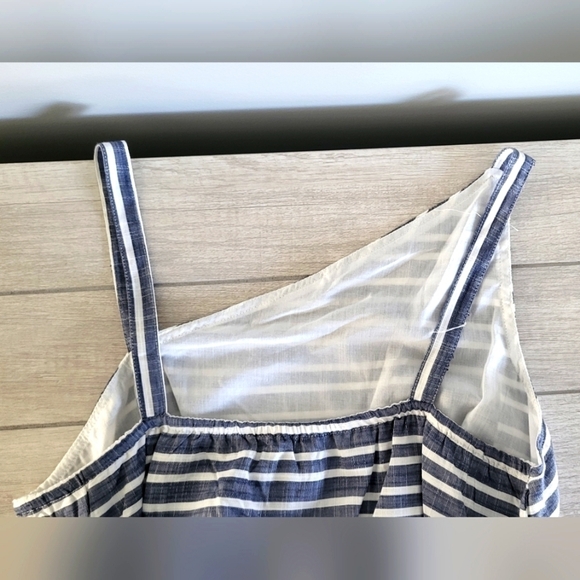 52seven Sleeveless Nautical Striped Asymmetrical Dress Size Large - Picture 4 of 14